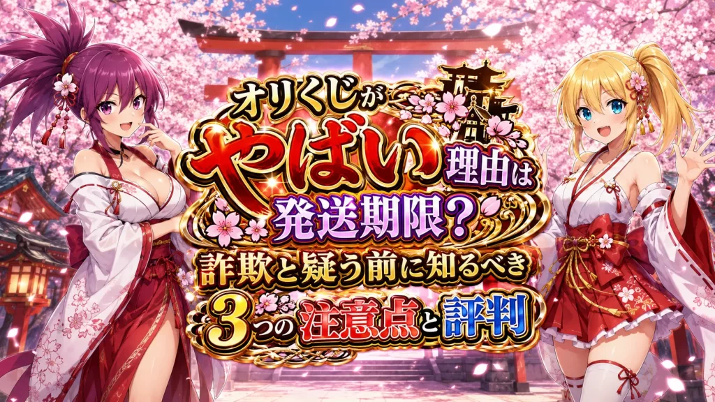 オリくじが「やばい」理由は発送期限？詐欺と疑う前に知るべき3つの注意点と評判のアイキャッチ