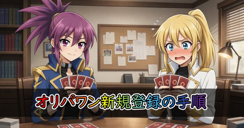 オリパワンの新規登録方法の手順を記載したセクション用の画像