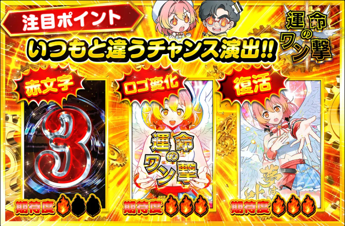 オリパワンの演出変化の紹介用画像