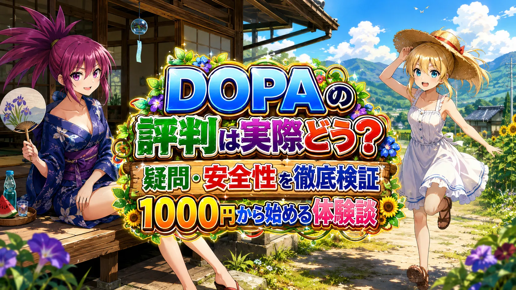 DOPAオリパの評判や安全性、詐欺かどうか検証して解説する記事のアイキャッチ画像