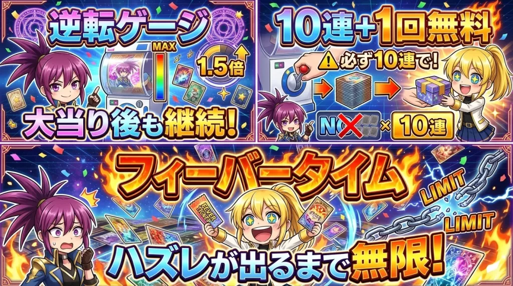 アヤメとヒカリがアイリストレカの初回限定特典やデイリーギフトについて紹介し、お得に始めるための優先アクションを解説しているイラスト