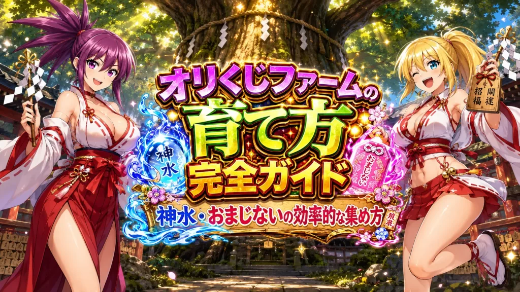 オリくじファームの育て方完全ガイド｜神水・おまじないの効率的な集め方のアイキャッチ画像