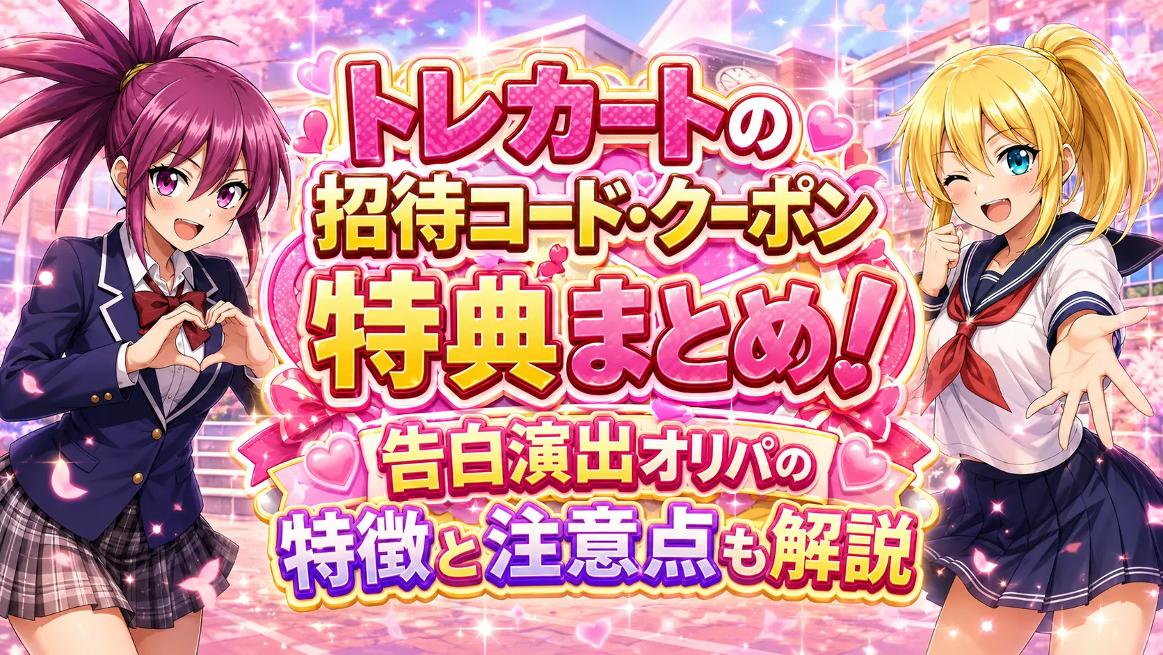 トレカートの招待コード・クーポン特典まとめ！告白演出オリパの特徴と注意点も解説のアイキャッチ画像
