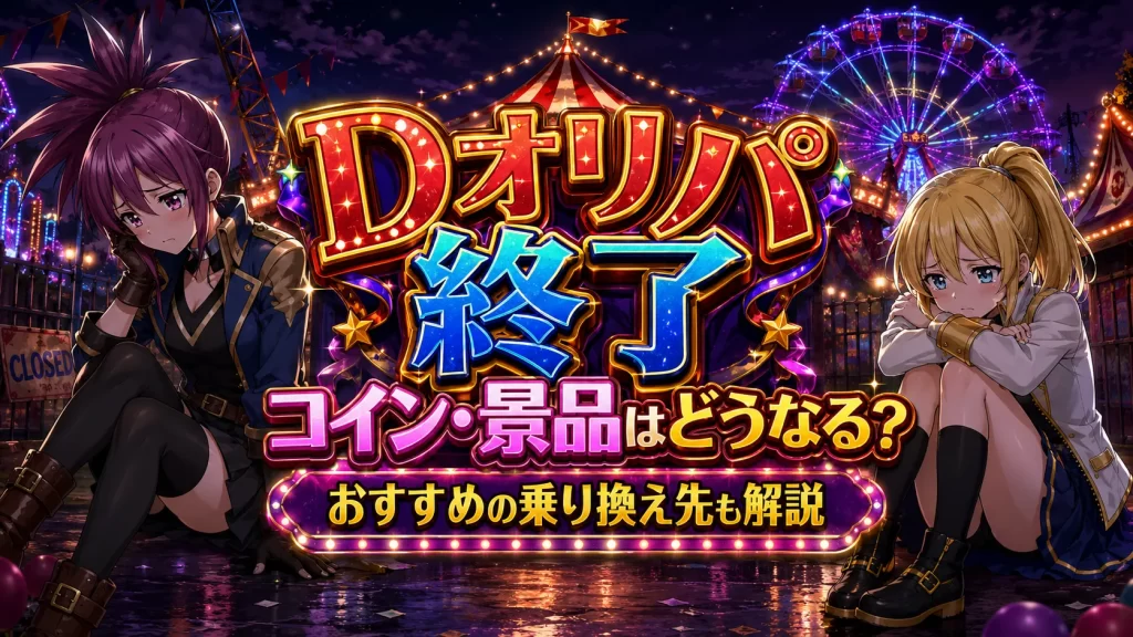 Dオリパサービス終了に関する記事のアイキャッチ画像